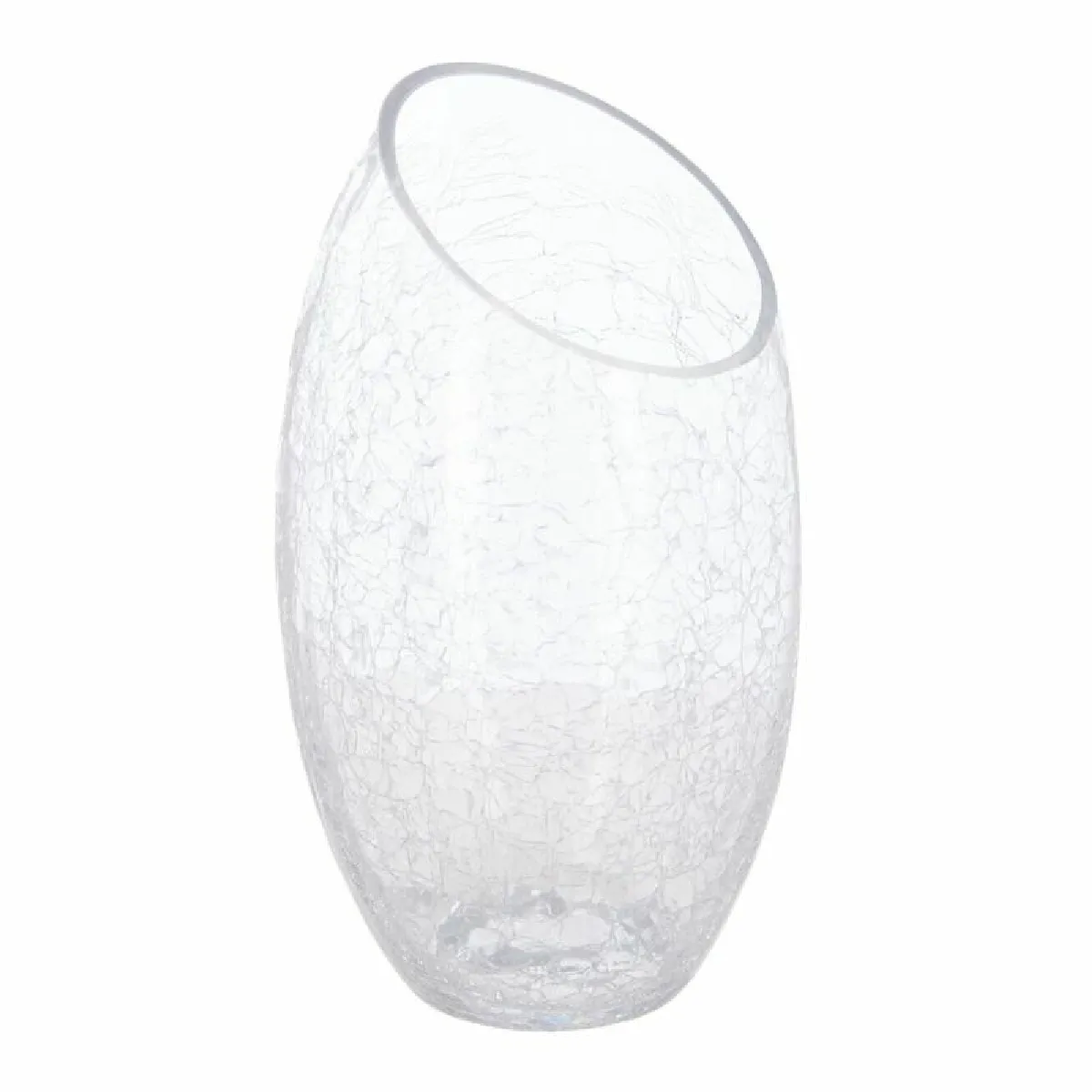 Vase en Verre Craquelé