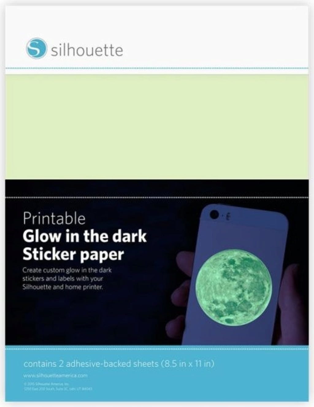 Silhouette  Printable Glow-in-the-Dark Sticker Paper    Verleihe deinen Projekten eine magische Note