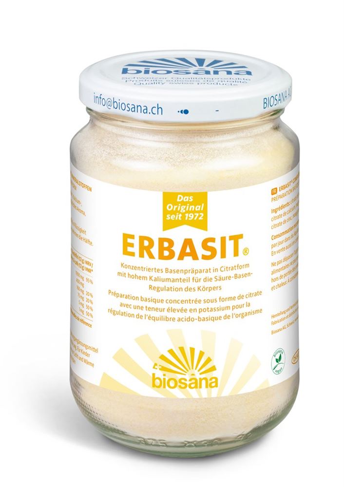 Erbasit konzentriertes Basenpräparat<br>300 g, Glas, Pulver