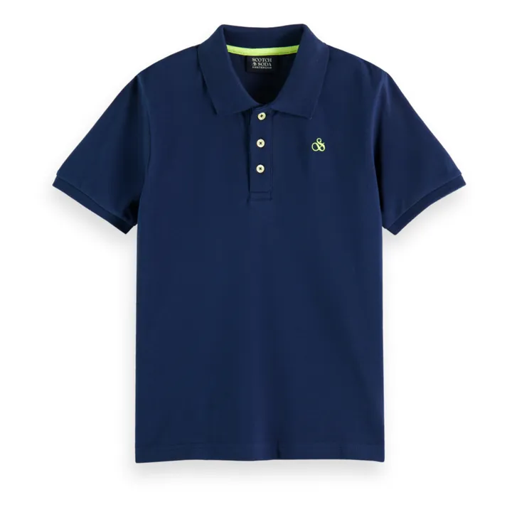 Scotch & Soda Polo Logo Brodé | Bleu nuit