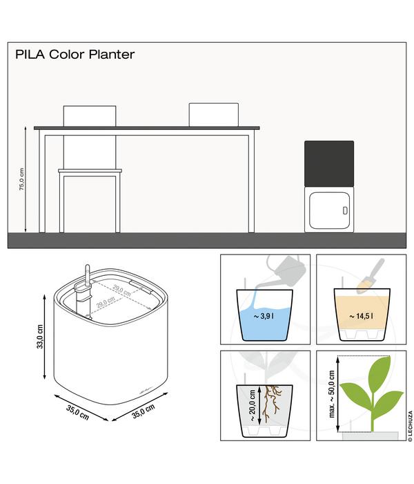 LECHUZA® Kunststoff-Topf PILA Color Planter,