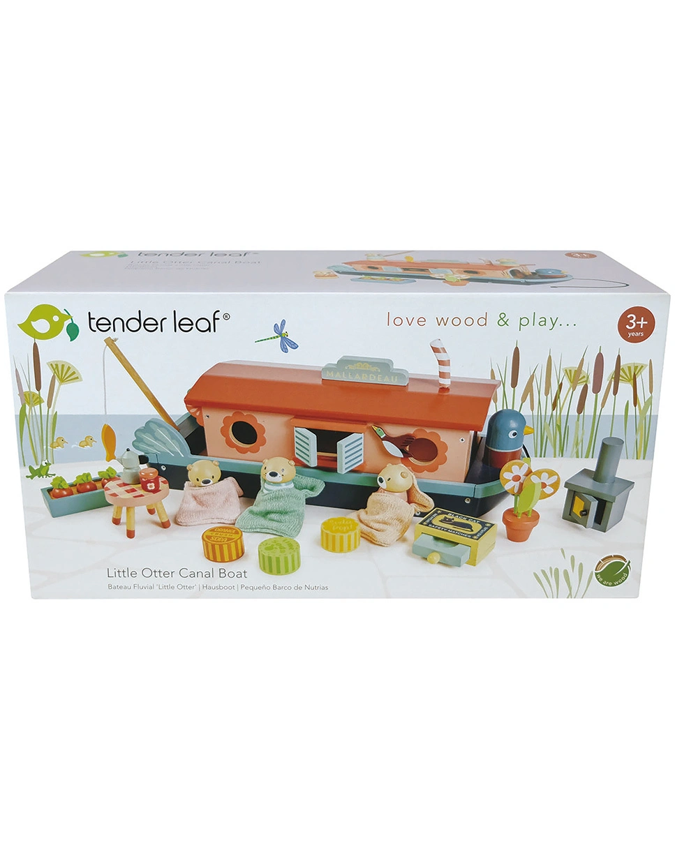Spielfiguren-Set HAUSBOOT aus Holz