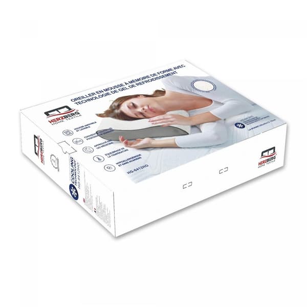 Herzberg HG-6412H0: Contour Memory Foam Pillow (konturskumpute)