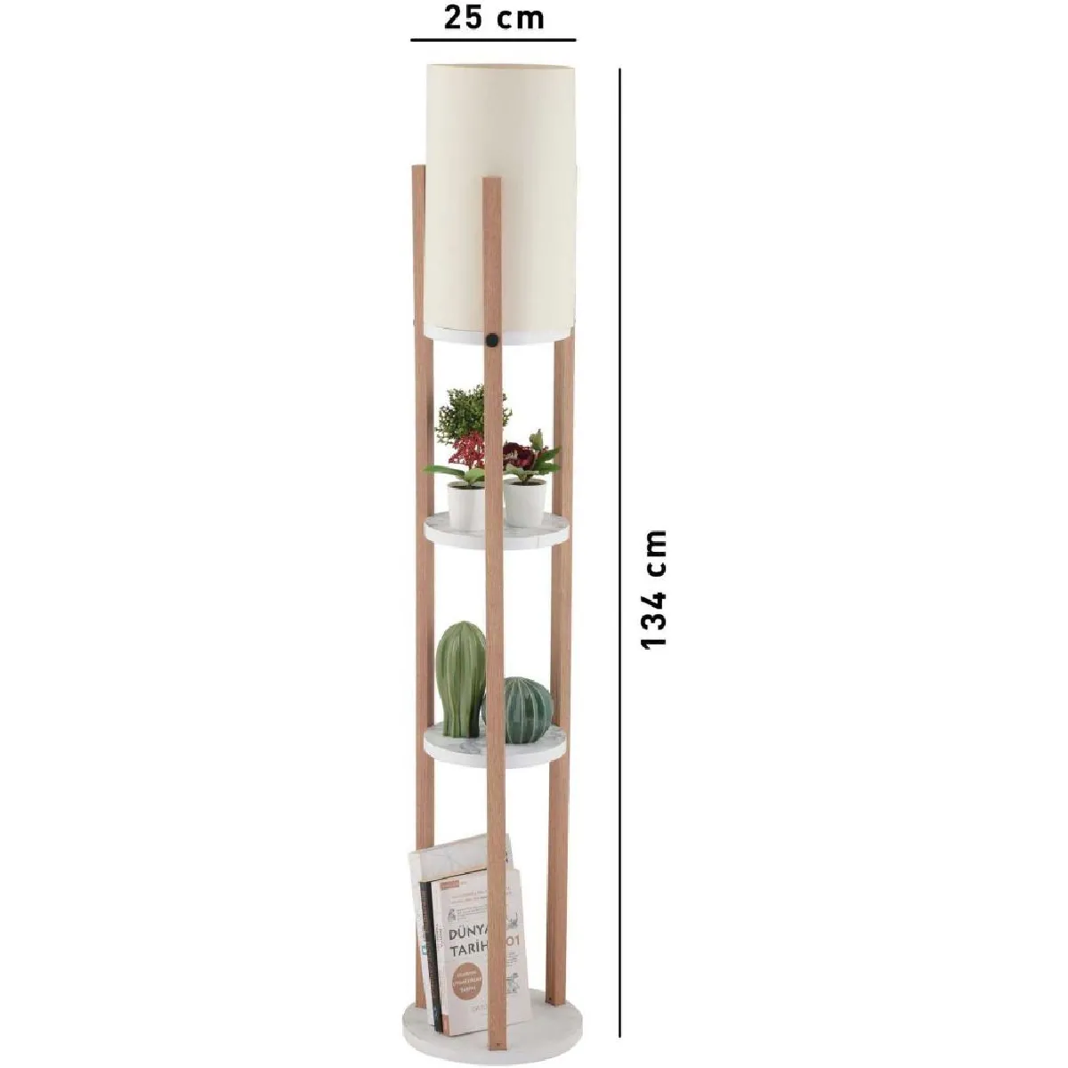 Hanah Home Lampadaire Circle Nora