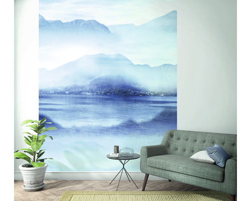 Vliesbehang 47222 Smart Art Easy Zeeblauw wit 4-delige set 212 x 270 cm