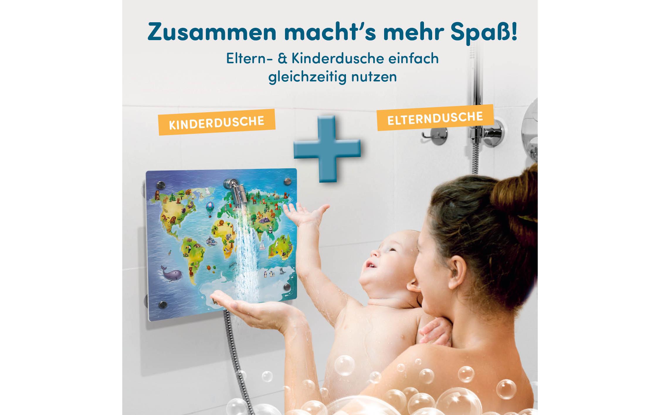 Weltkarte 40 x 30 cmTränenfreier Dusch-Spass aus Die Höhle der Löwen