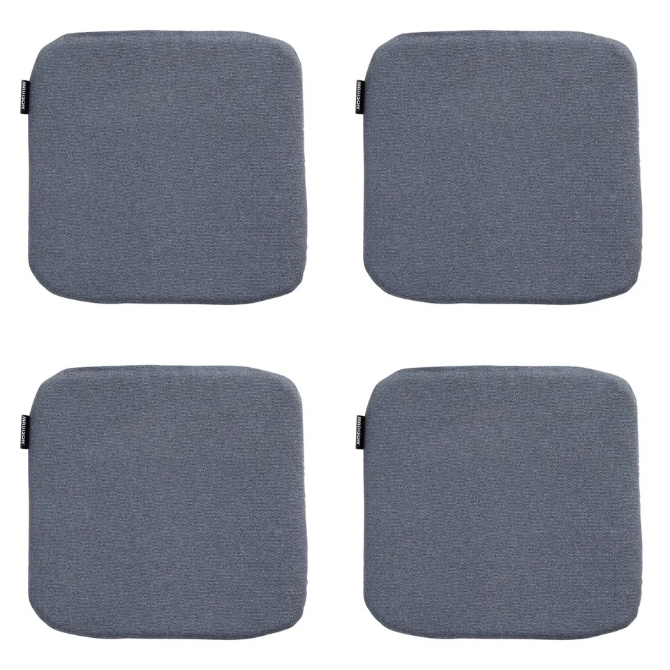 Madison - Zitkussen Manchester denim grey - Ca. 40x40 cm - Set van 4