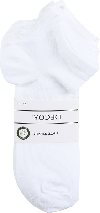 Decoy DECOY sneaker org. cotton 7-pk Hvid