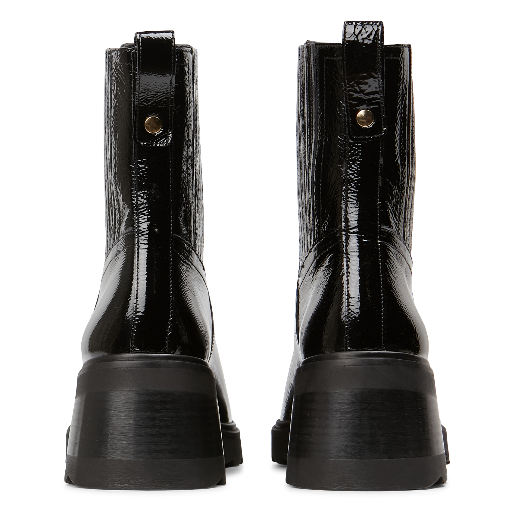 LISON - Bottines en cuir verni | Noir