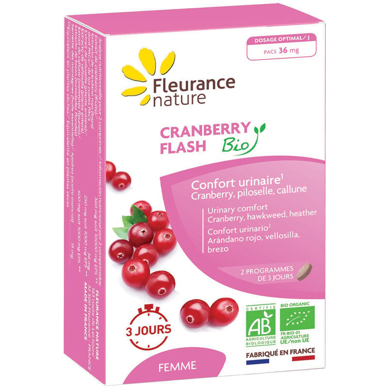 Cranberry flash bio - Confort urinaire - 2 x 3 jours