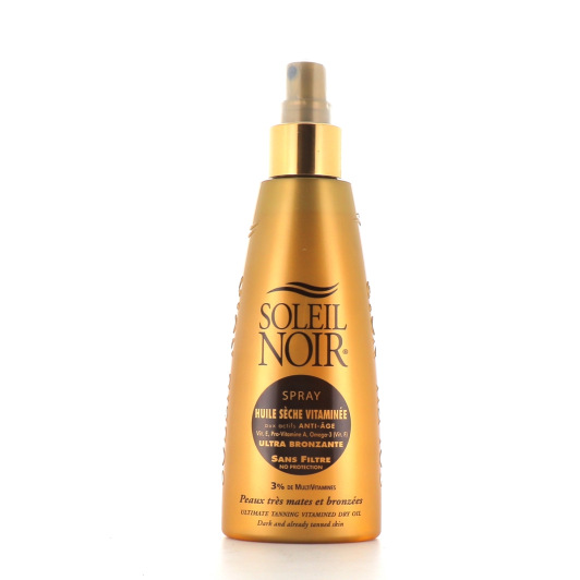 Soleil Noir huile sèche vitaminée ultra bronzante - Bronzage stimulé