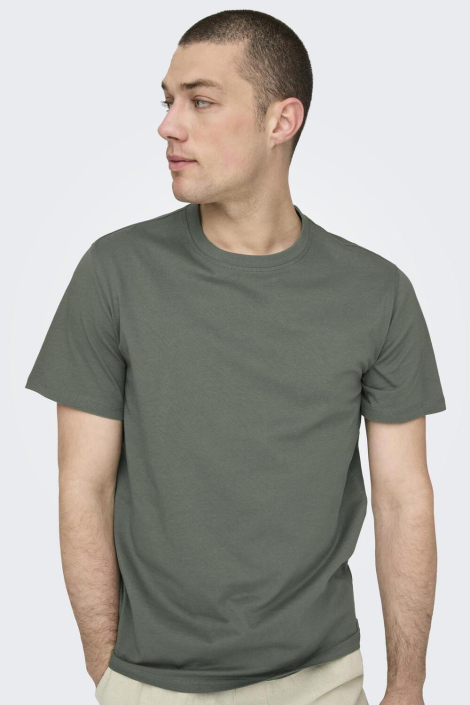 Only & Sons groene heren t-shirt