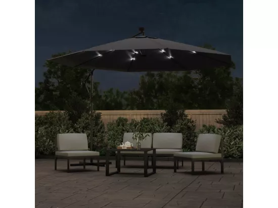 Parasol déporté avec lumières noire 02_0008456