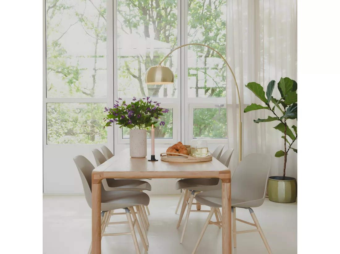 Bow - Lampadaire arc design - Laiton