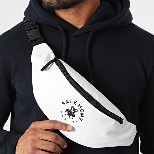 Sac Banane Nounours Blanc Noir