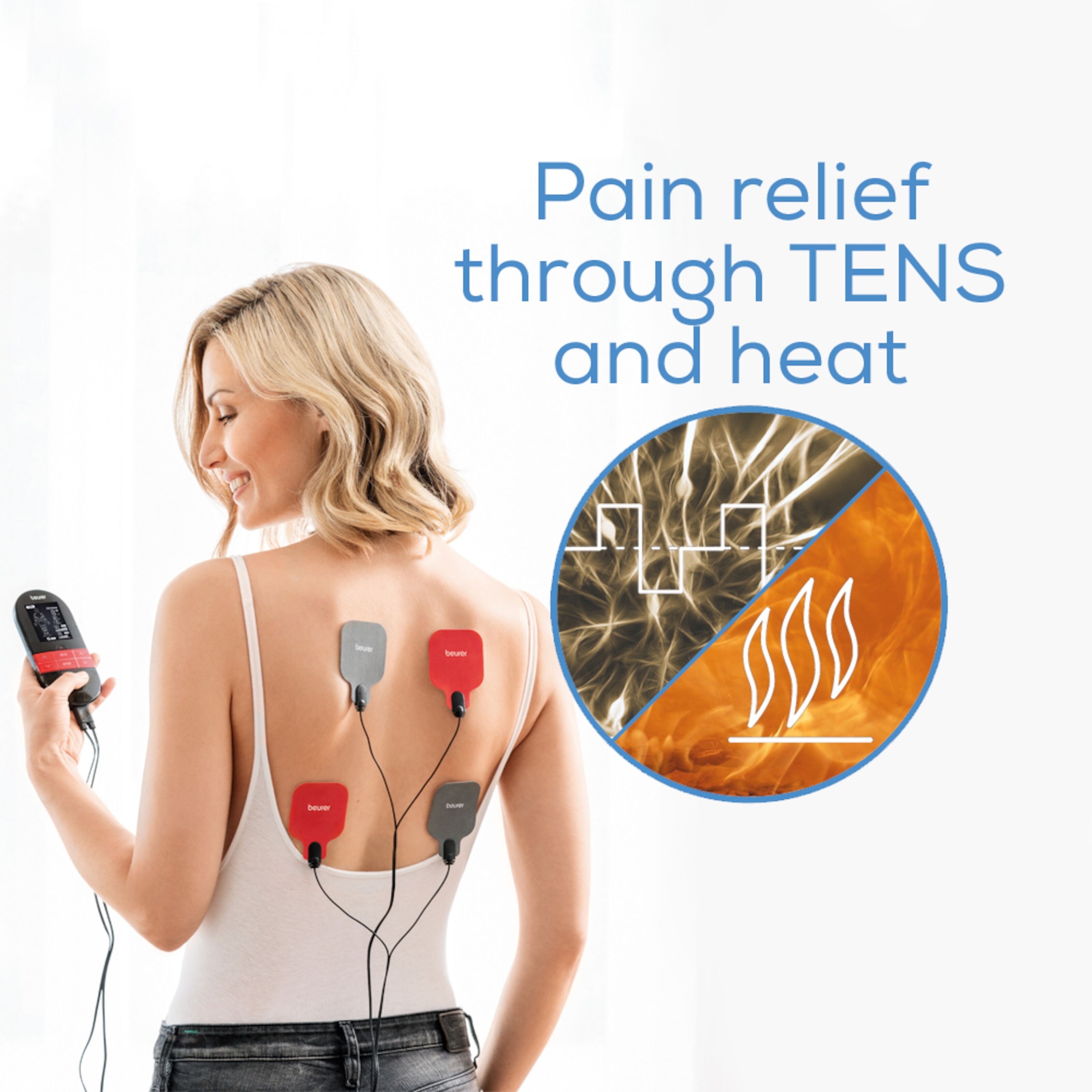 Beurer EM 59 TENS/EMS Muskelstimulator med varme