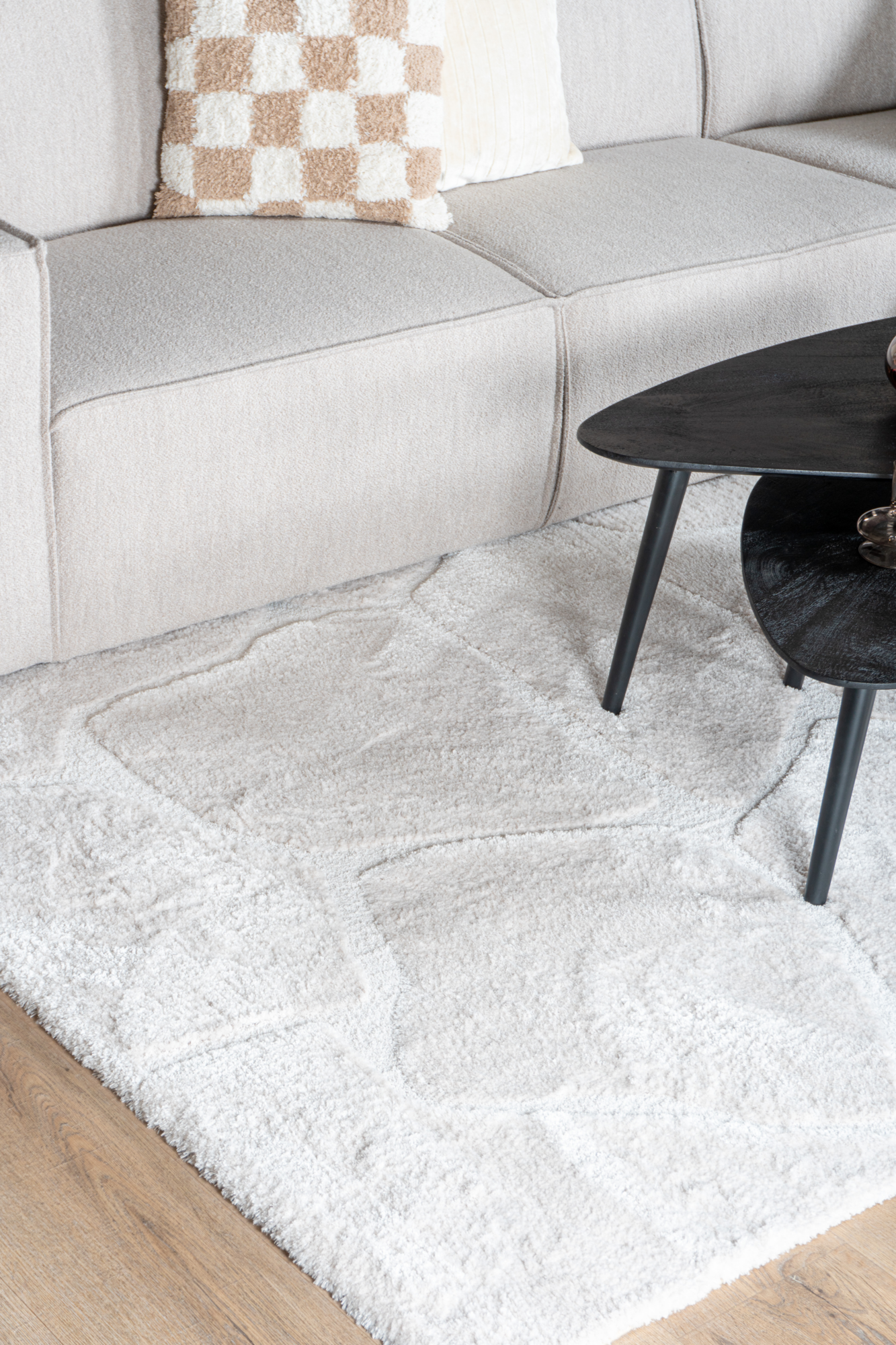 Vloerkleed Macy Creme 160 x 230 cm