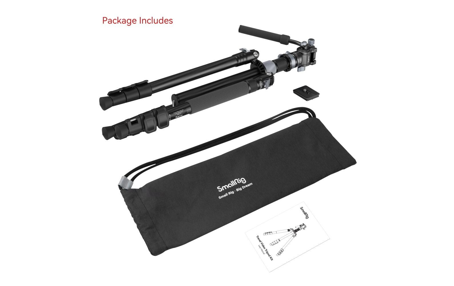Reisestativ Video Tripod Kit<br>Speziell für die Reisefotografie entwickeltes Dreibeinstativ