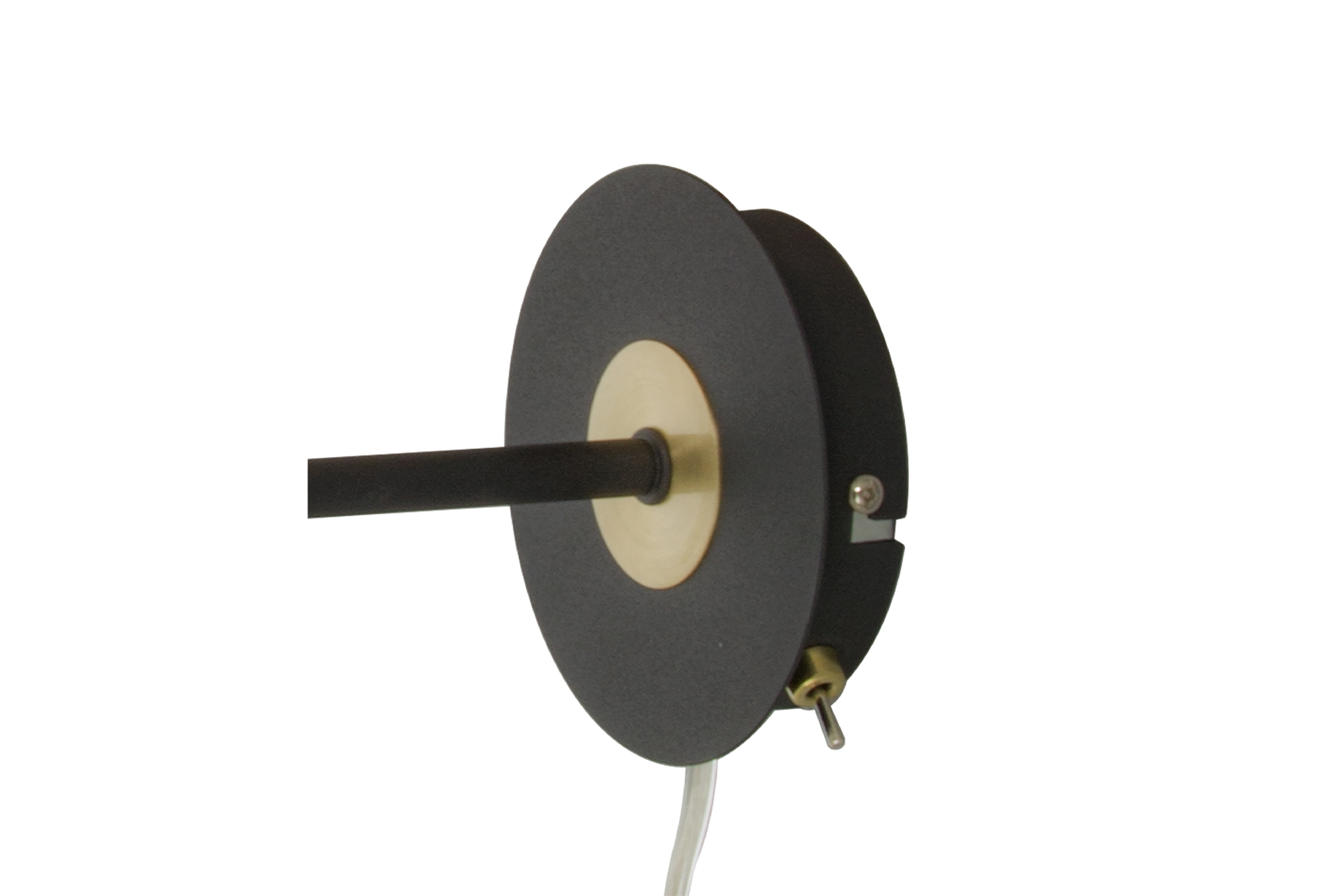 Eketorp vegglampe Sort med messing detaljer. 2 lyskilder.