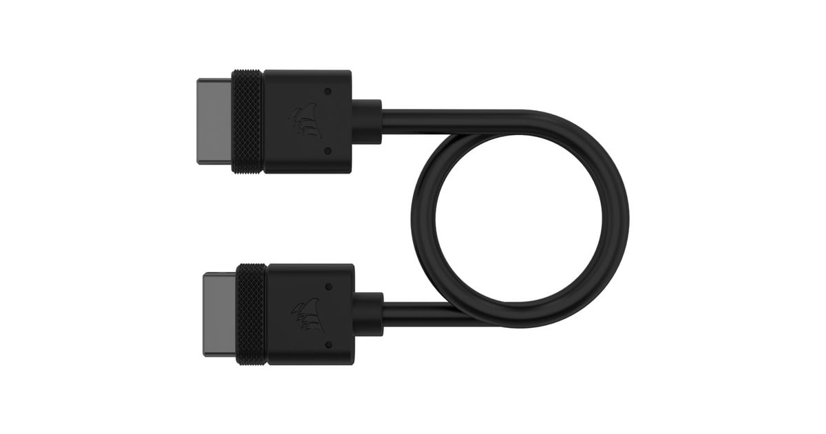 CorsairiCUE LINK kabel  (Zwart, 0,2 meter, 2 stuks)