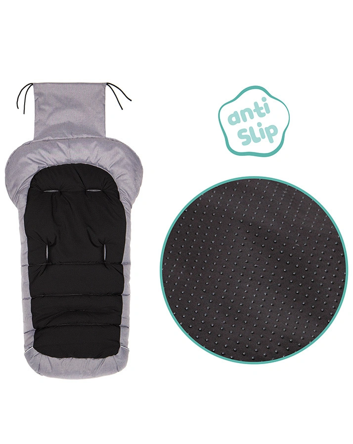Fußsack K2 SOFT MELANGE in hellgrau melange