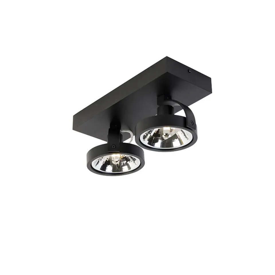 Qazqa opbouwspots go zwart g9