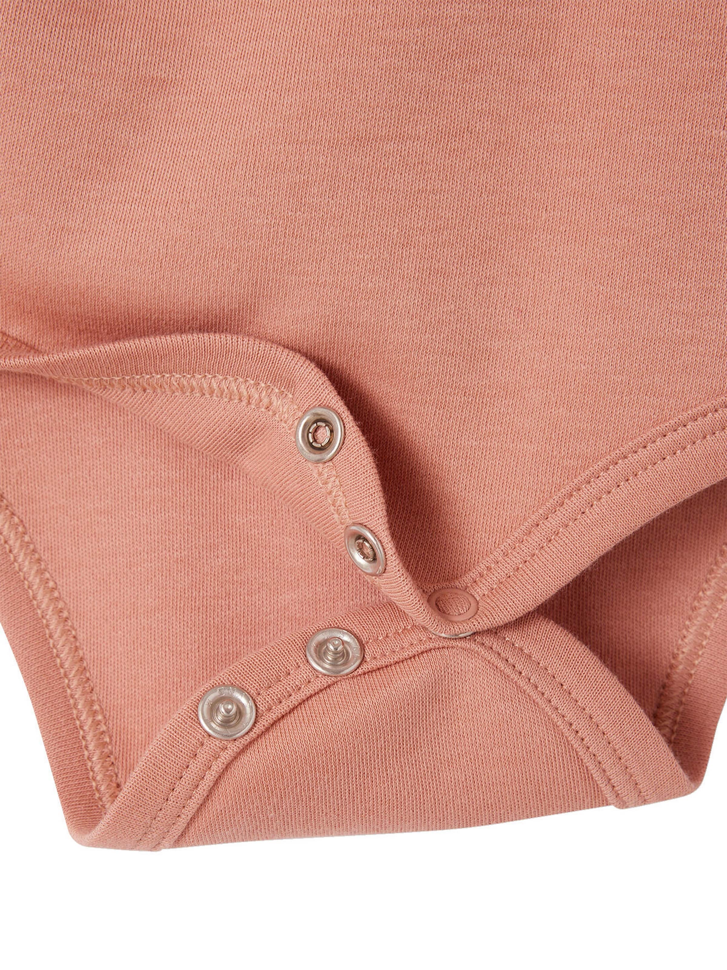 Vertbaudet Bio-Kollektion: 2er-Pack Baby Wickelbodys mit langen Ärmeln rosa