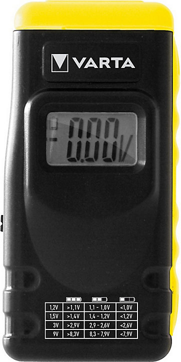 Testeur de piles universel Varta écran LCD