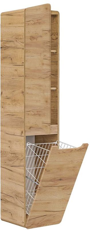 Comad - Aruba Craft 804 - Hoge Kast - Eiken - 170x35cm - Met Wasmand