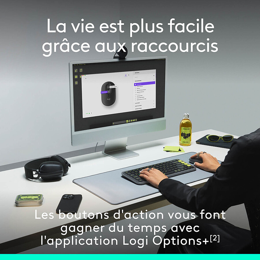 Logitech POP Mouse - Blanc