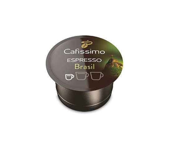Tchibo Espresso Brasil Beleza, Kaffe kapsyl, Espresso, Mørkbrent, Brun, Grønn, 10 stykker, Boks
