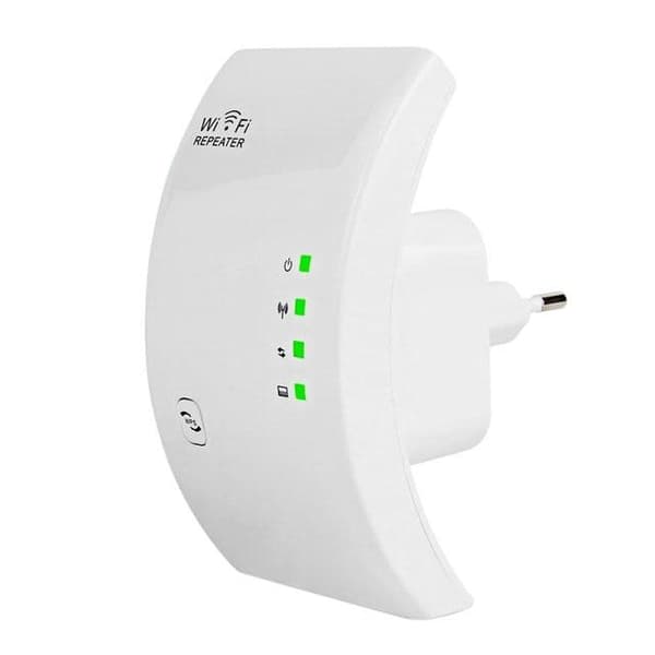 Trådløs Wi-Fi Repeater - Hvit