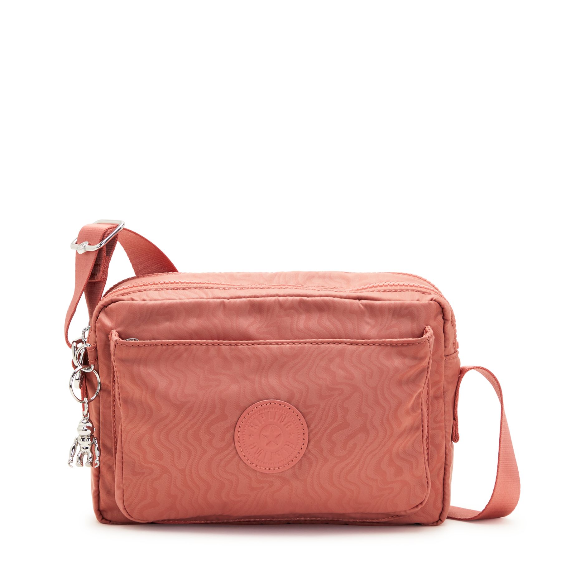 ABANU M Sac à bandoulière réglable polyvalent de taille moyenne  - Vintage Pink Emboss
