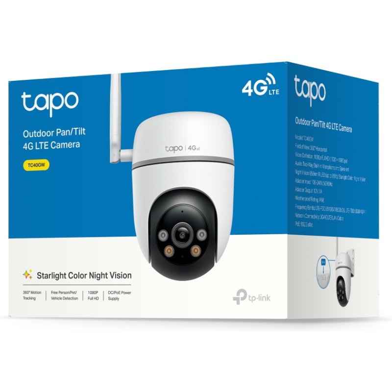 TP-Link TC40GW caméra de sécurité Tourelle Caméra de sécurité IP Extérieure 1920 x 1080 pixels Plafond/Mur/Poteau