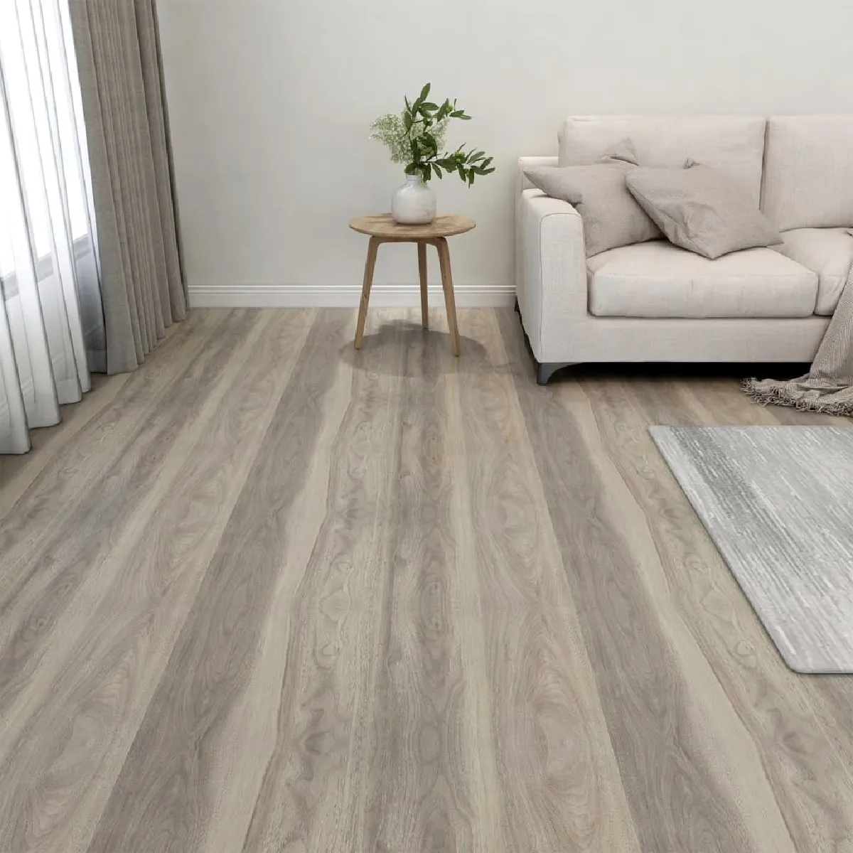 vidaXL Dalles de plancher autoadhésif 1,86 m² - Taupe