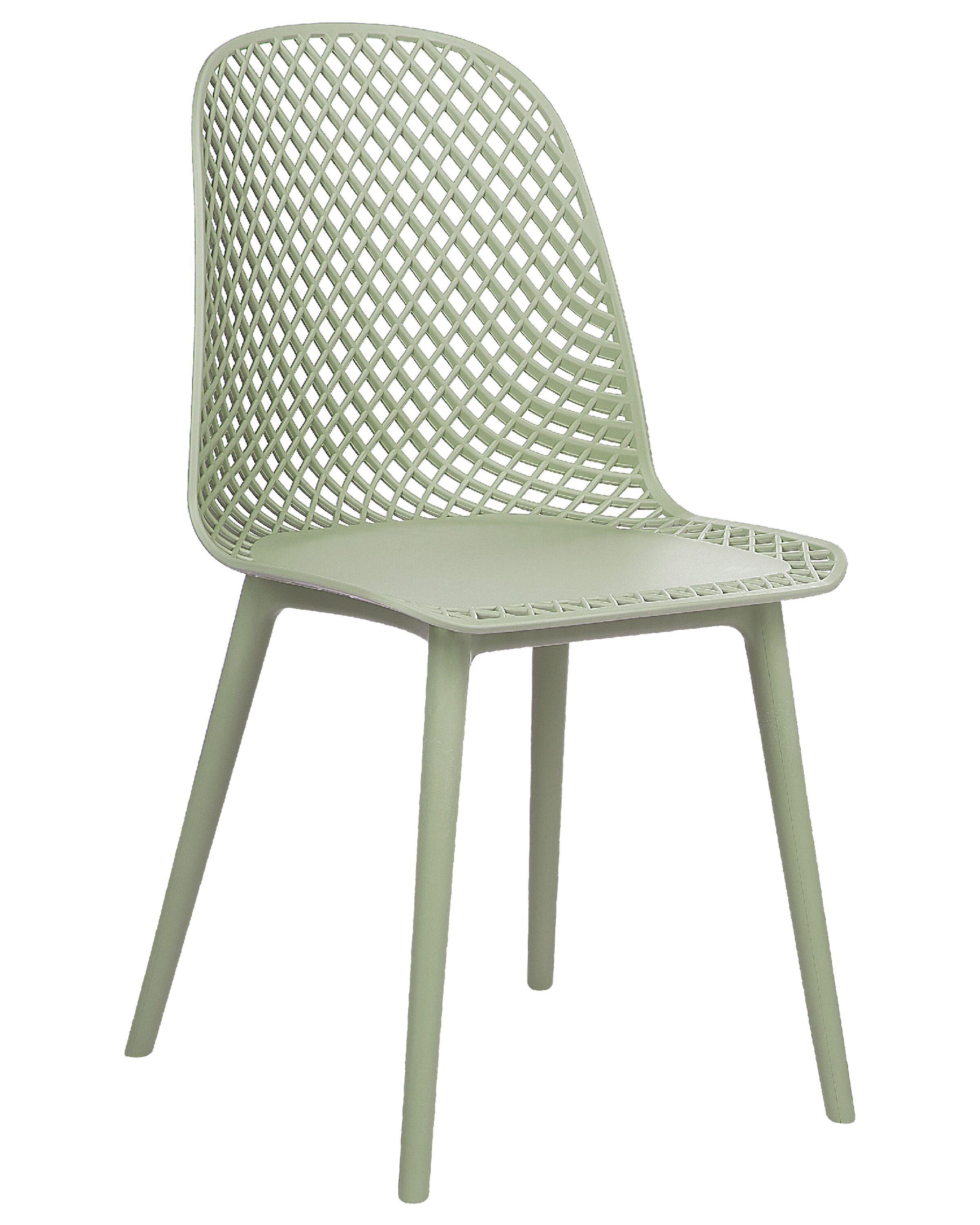 Set van 4 eetkamerstoelen EMORY Lichtgroen