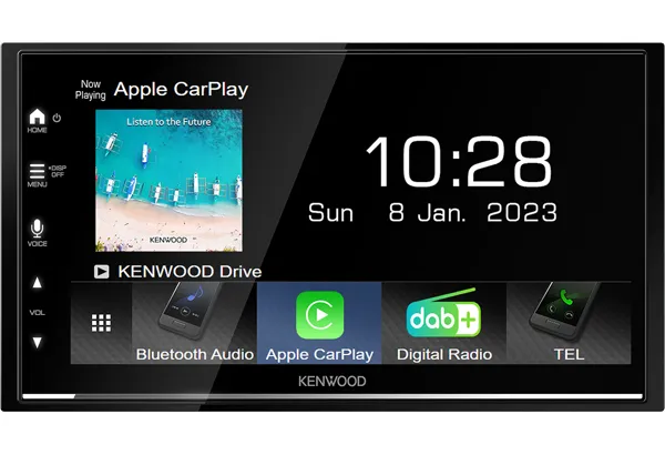 Kenwood DMX7722DABS, Sort, 2 DIN, NTSC, PAL, AAC, FLAC, MP3, WAV, WMA, BMP, JPEG, PNG, H.264, MKV, MPEG1, MPEG2, MPEG4, WMV