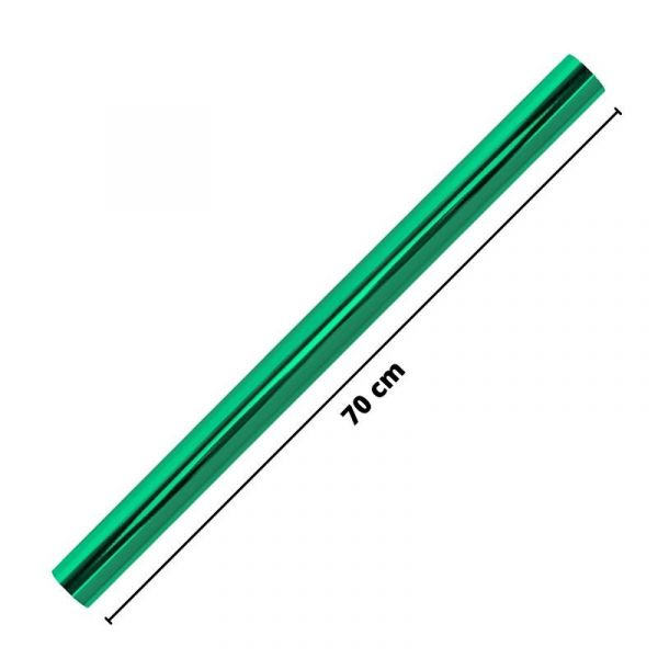 Rolo Papel Embrulho Verde Metalizado 150x70cm