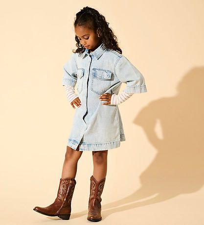 Kids Only Denim Kleid - KogSophie - Light Blue Denim