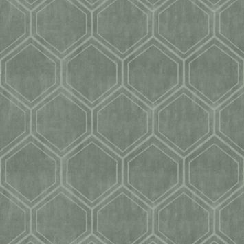 Vliesbehang Hexagon groen (dessin 118149)