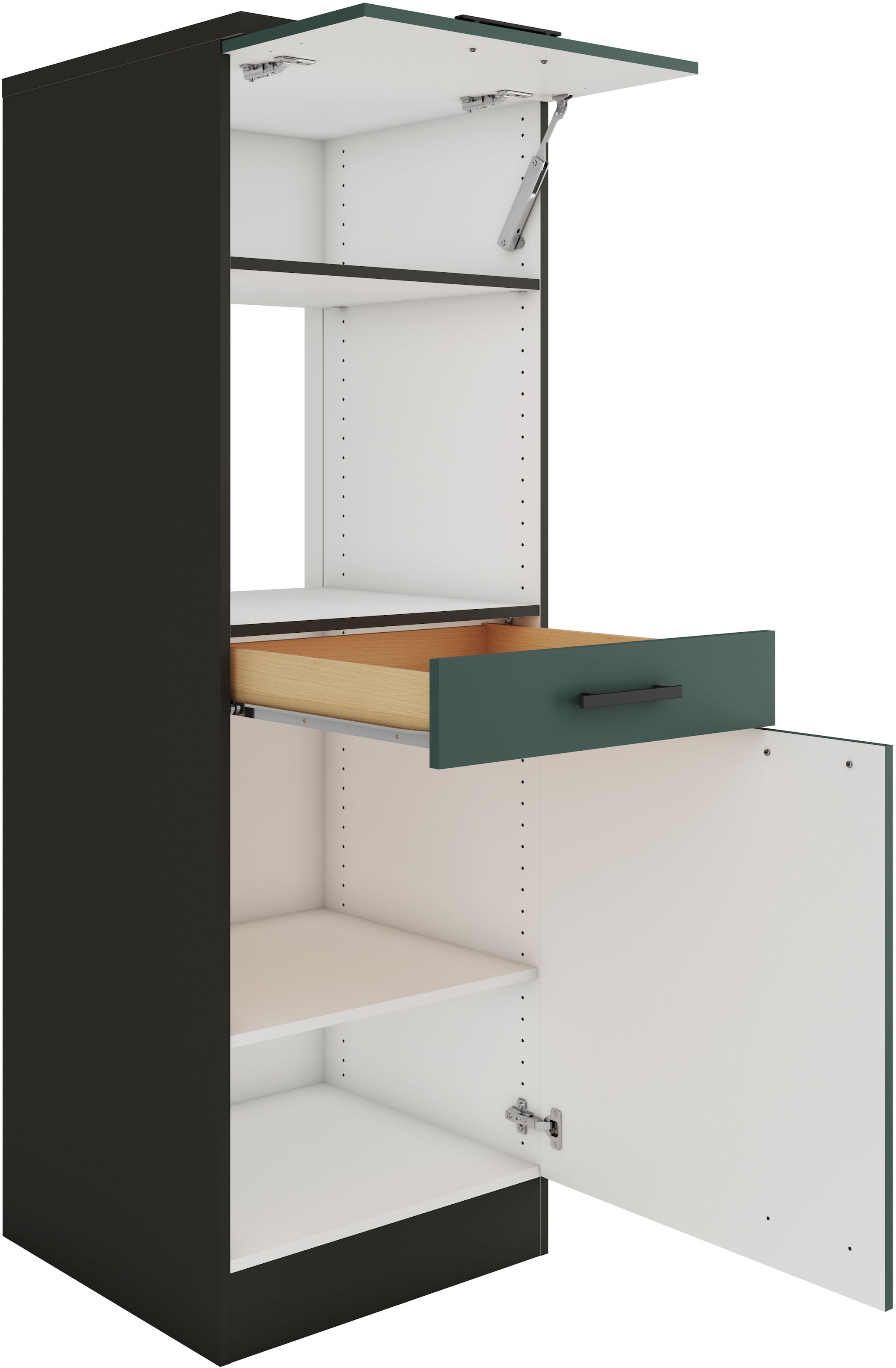 OPTIFIT Mikrowellenumbauschrank »Palma« Breite 60 cm, Nischenmass für Mikrowelle B/T/H 56,7/55,5/44,8 cm