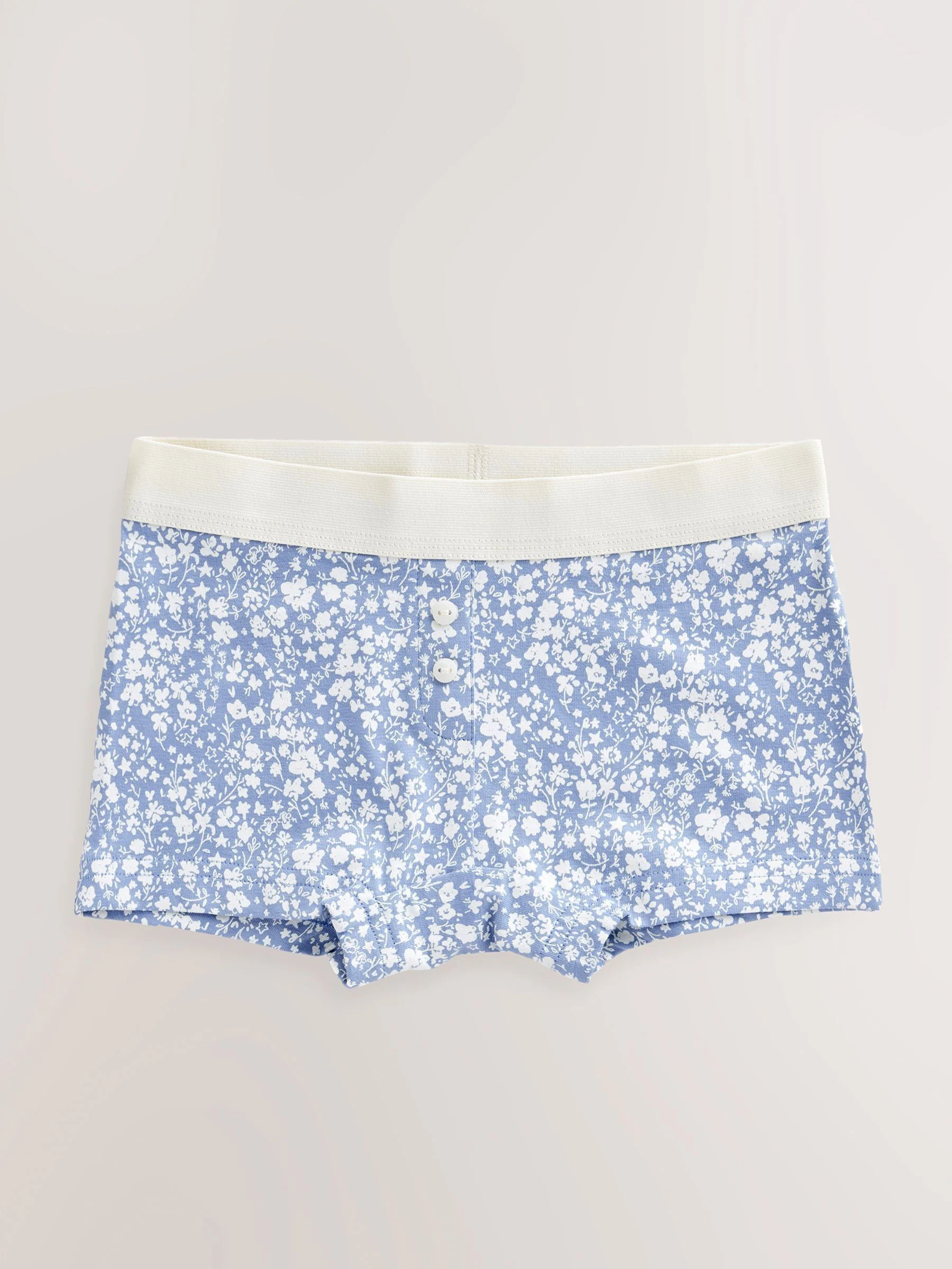 Blauw - Korte boxershorts verpakking van 5 (2 - 16 jr)