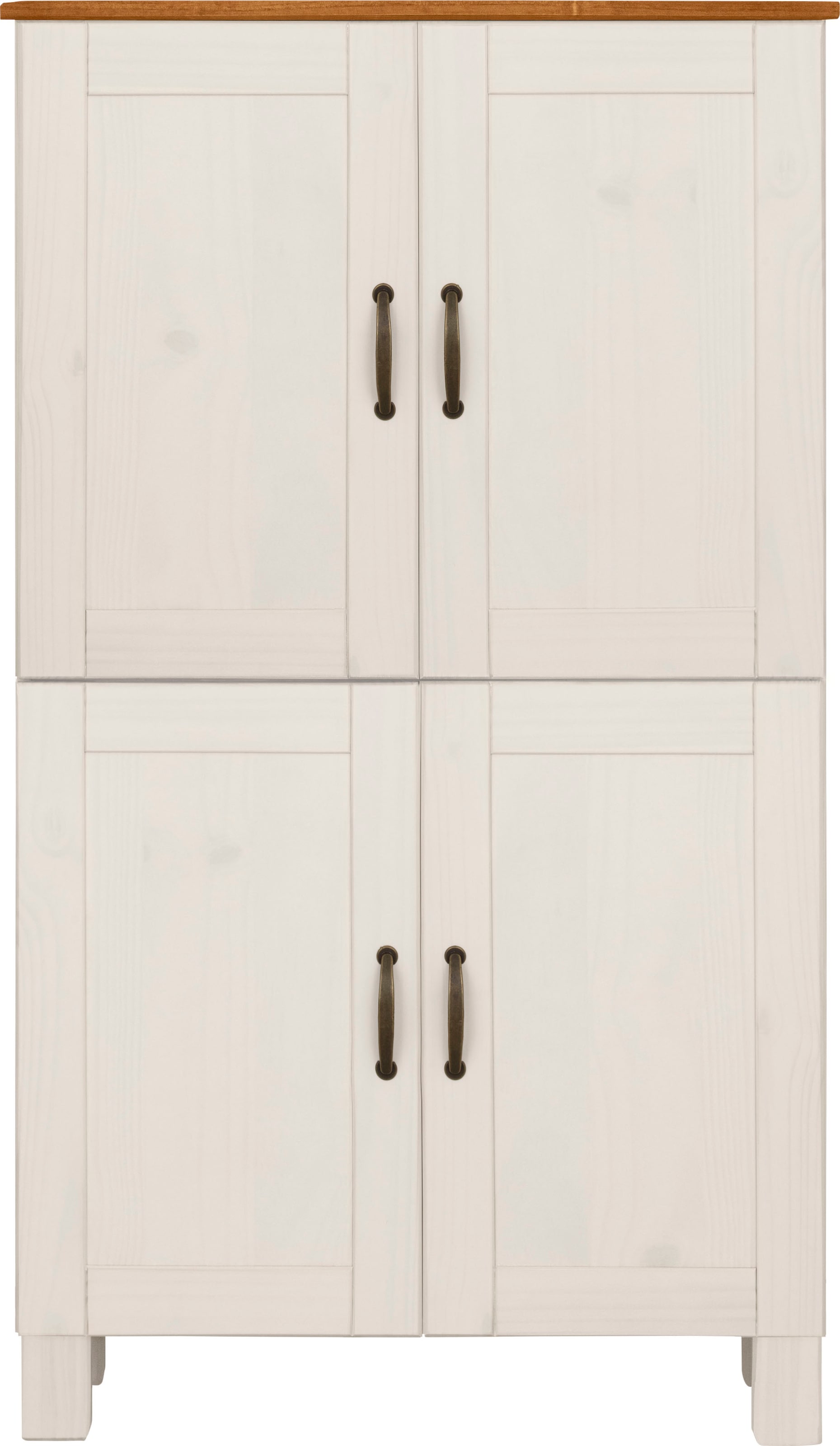 Home affaire Midischrank »Rodby« FSC®-zertifiziertes Massivholz, Breite 75cm, Höhe 130cm