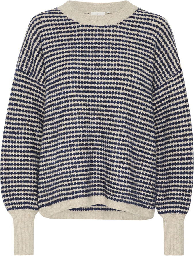 Kaffe KAellery Knit Pullover Feather gray/ blue structure