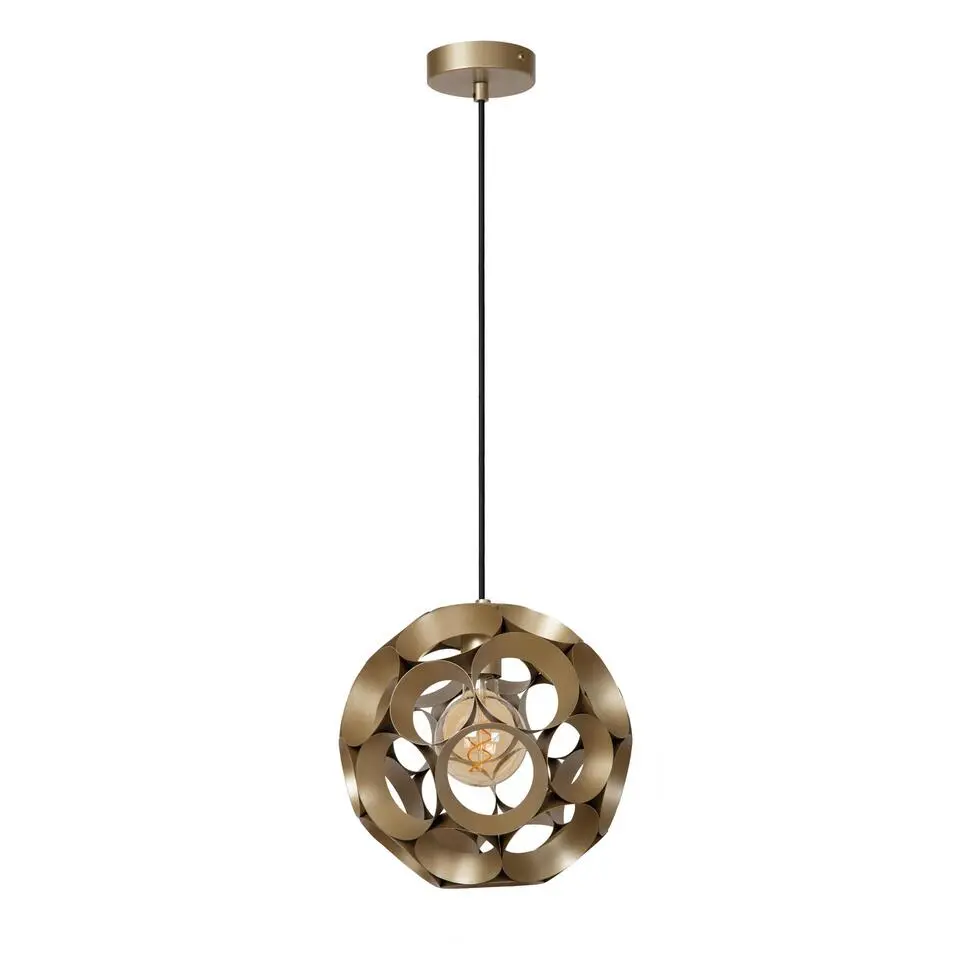 Lucide HANNELORE Hanglamp - Mat Goud / Messing