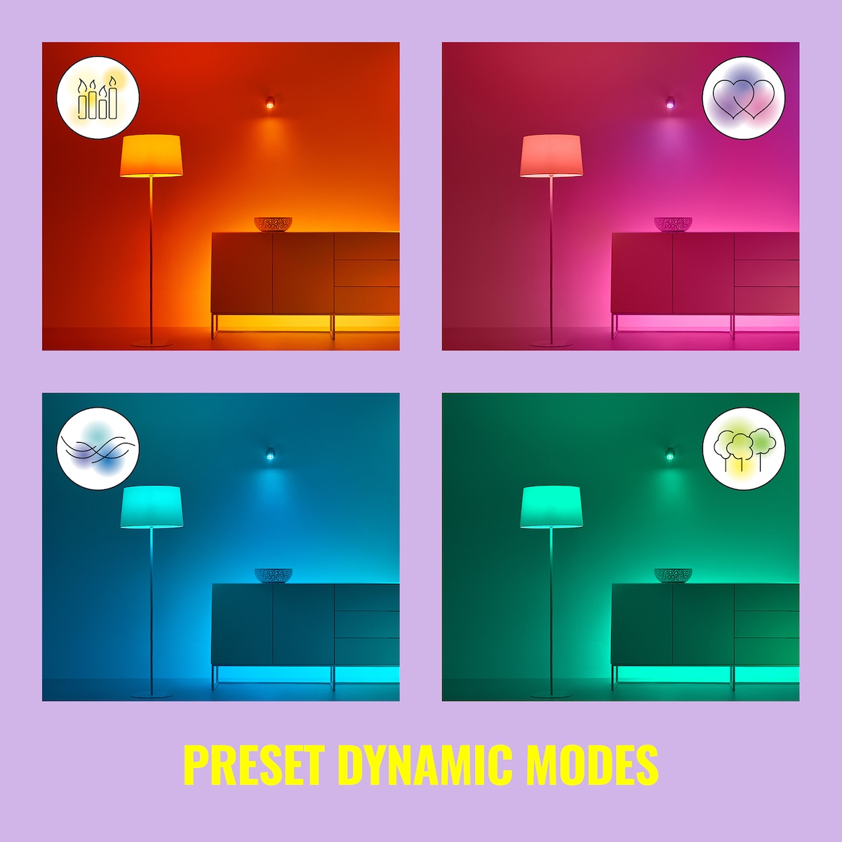 Wiz Connected Wi-Fi BLE LED pærer 4,7W GU10 3-pakning
