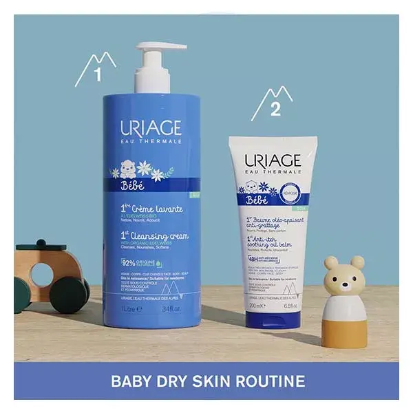 Uriage Bébé 1ère Crème Lavante Visage Corps 1L
