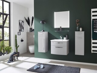 puris Highboard SPEED mit Wäschekippe 30 x 81,6 cm Titangrau