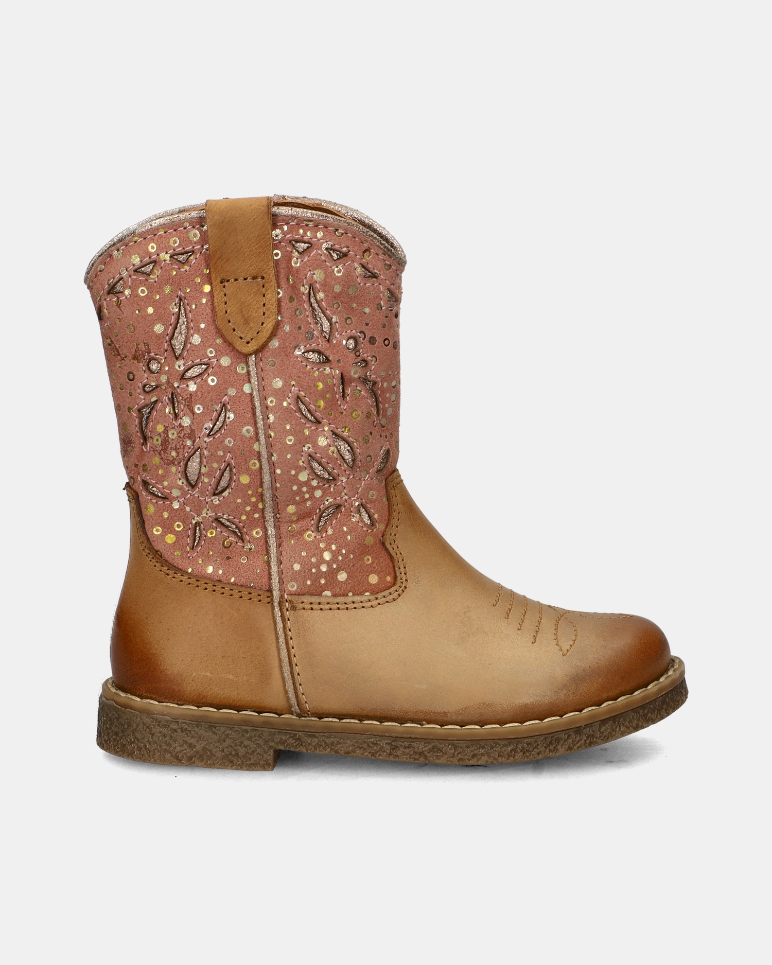 Nelson Kids Cowboylaarzen  - cognac