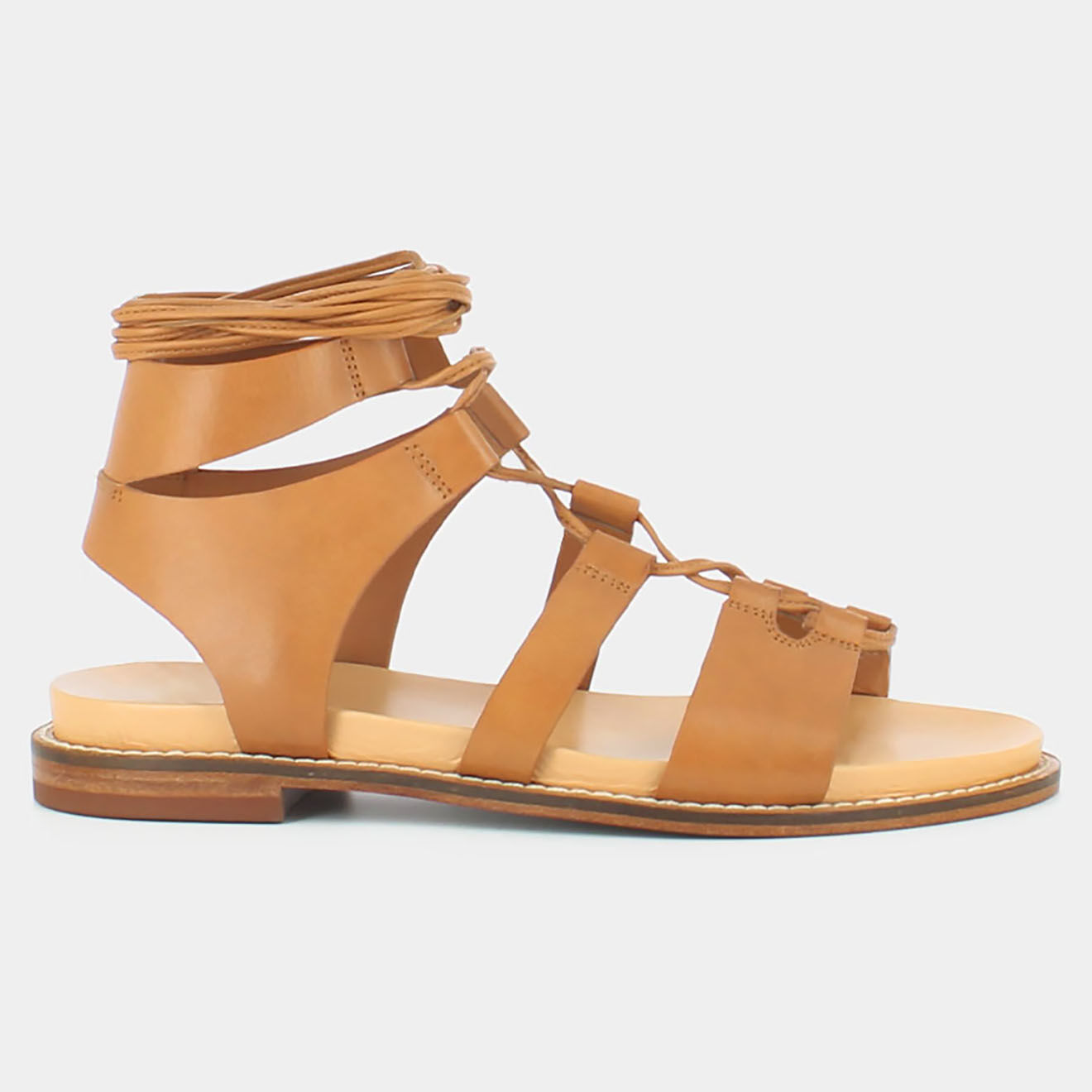 Jonak Sandales en Cuir Watts camel